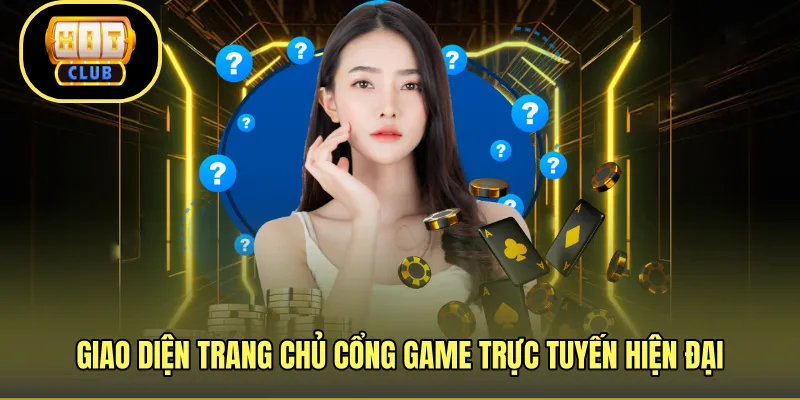 Giao diện trang chủ cổng game trực tuyến hiện đại